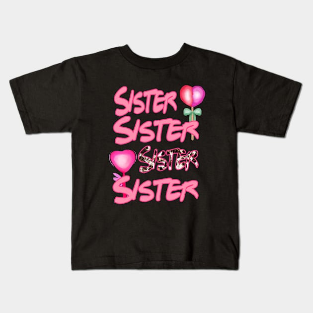Sister Love Kids T-Shirt by Astramaze